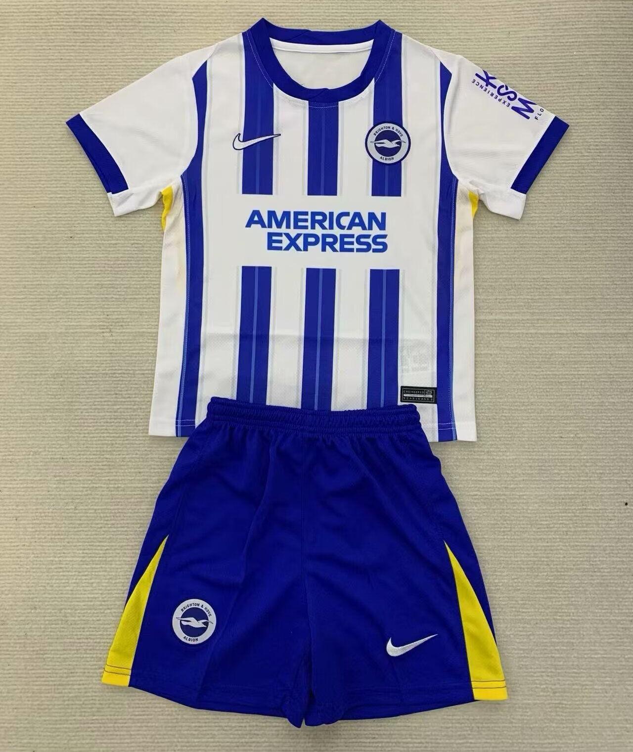 Kids-Brighton 24/25 Home Soccer Jersey